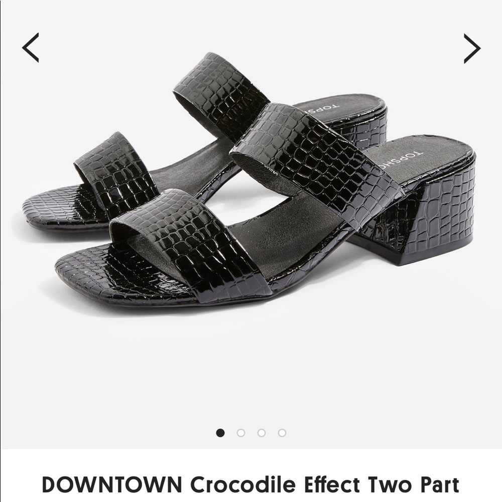 TOPSHOP Crocodile Mules
